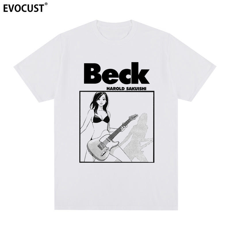 BECK卡通动漫短袖T恤吉他美女南真帆海报HAROLD演唱会摇滚男女
