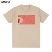 电台司令短袖 T恤Radiohead摇滚乐队Thom Yorke海浪涂鸦男女高街潮