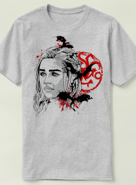 GameofThrones权力的游戏圆领衣服定制成人TeeT-ShirtT恤y