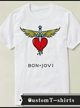 Bon Jovi 邦-乔维   文化衫礼物男女美  T恤T-shirt