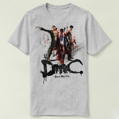 DMC devil may cry 鬼泣 Tee Shirt圆领新品DIY定制T恤成人