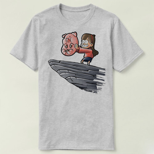 gravity falls 怪诞小镇 pig king 衣服成人 tee t-shirt t恤