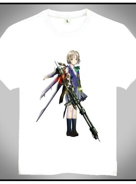 Saikano T-shirt 终兵器少女 T恤 白色动漫T恤 欧美潮流T恤