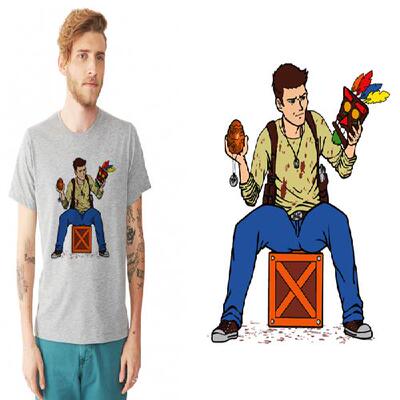 Uncharted44naughtyT-Shirtdog男