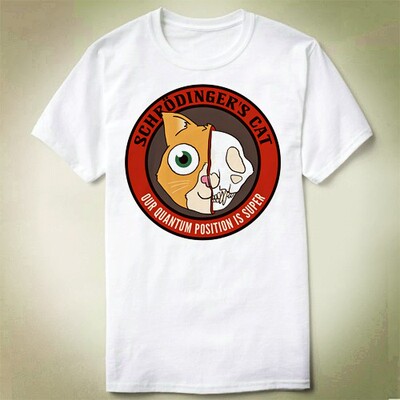 Physics物理Schrodinger'sCat薛定谔上衣ScienceT-ShirtT恤