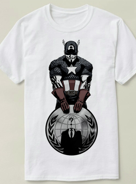 GEEK programmer 极客 Captain Anonymous 匿名者 T-Shirt T恤