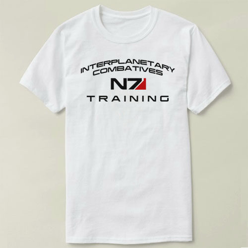 N7TrainingMassEffectAndromeda质量效应仙女座圆领上衣T恤