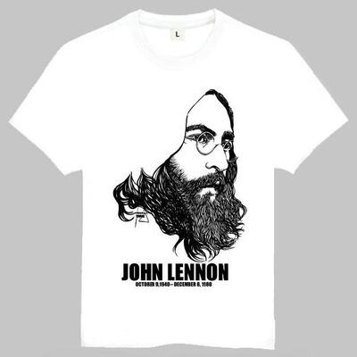 T-shirtlennonjohn恤短袖牛臣仕