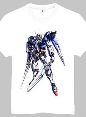 GUNDAM Seed T-shirt 高达 T恤 欧美潮流T恤 白色短袖 游戏T恤