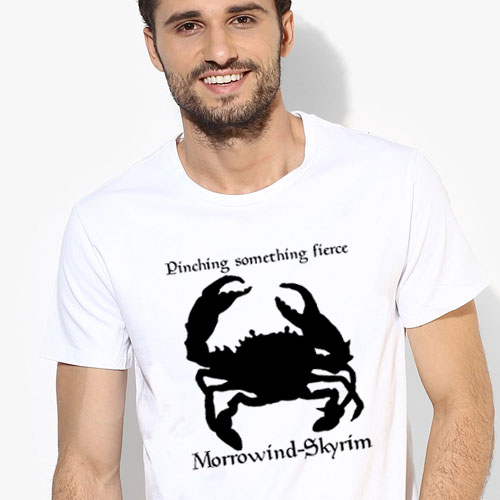 Elder Scrolls SKYRIM上古卷轴5天际T-Shirt成人T恤定制圆领衣服c