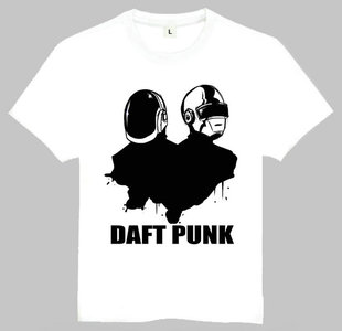 T恤 Daft 欧美潮流T恤 法国电子乐队 蠢朋克 shirt Punk