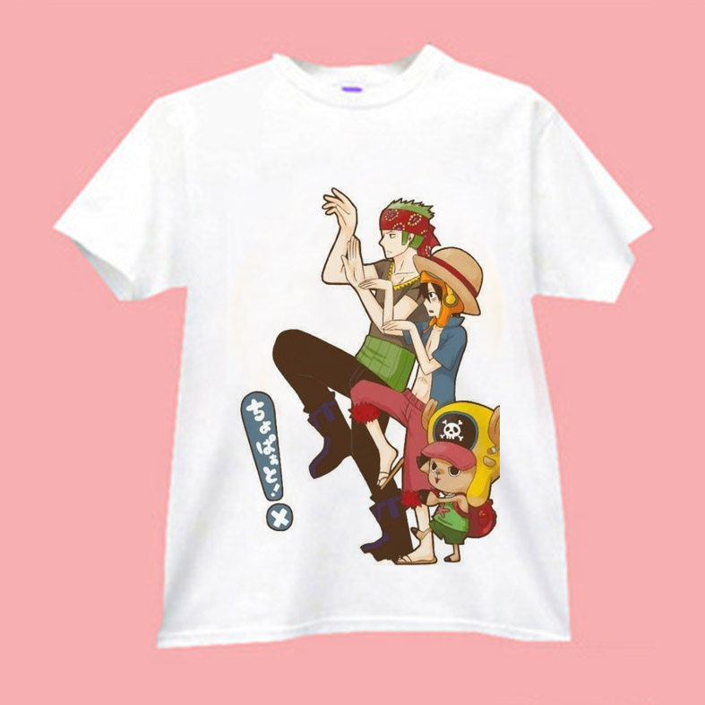 海贼王DIY动漫衣服周边服装T涤纶