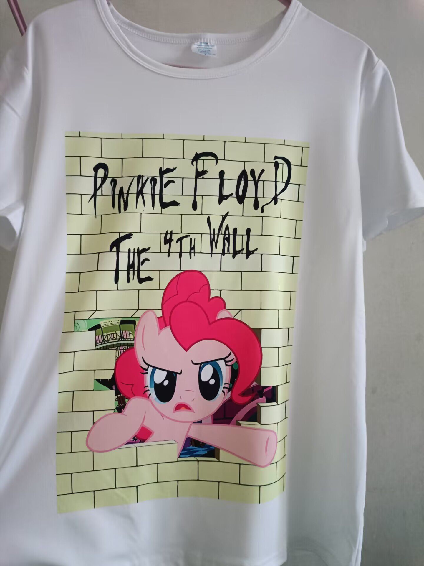 平克弗洛伊德littlepony小马宝莉融合彩虹小马t-shirtt恤