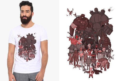 Fallout4vaultboy4T-ShirtTEE男