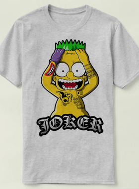 SuicideSquad自杀小队JOKER小丑bart班服成人TeeT-ShirtT恤