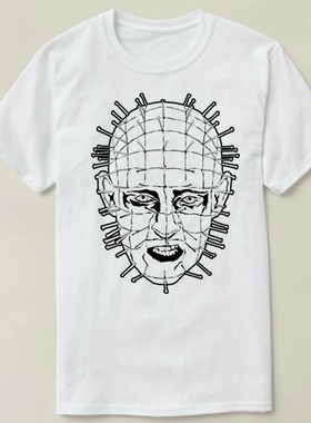 Hellraiser养鬼吃人pinhead钉头鬼圆领衣服成人Tee Shirt T恤 4