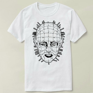Hellraiser养鬼吃人pinhead钉头鬼圆领衣服成人Tee Shirt T恤 4