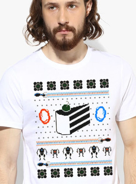 Portal传送门Gabe Newell Valve TeeShirt成人T恤定制圆领衣服6