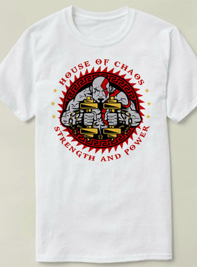 House of Chaos Kratos Sparta God Of War GOW战神4Shirt衣服T恤