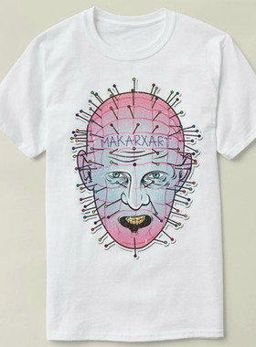 Hellraiser养鬼吃人pinhead钉头鬼圆领衣服成人Tee Shirt T恤 7