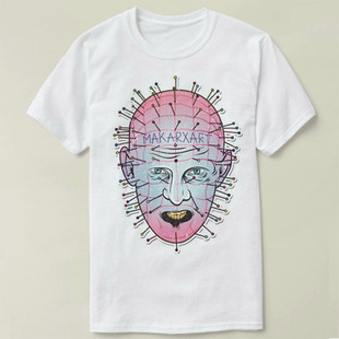 Hellraiser养鬼吃人pinhead钉头鬼圆领衣服成人Tee Shirt T恤 7