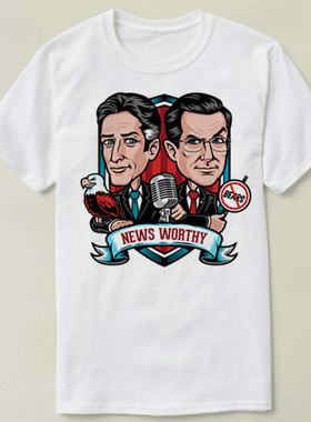 Jon Stewart 囧司徒 fair balanced Stephen Colbert T-Shirt T恤