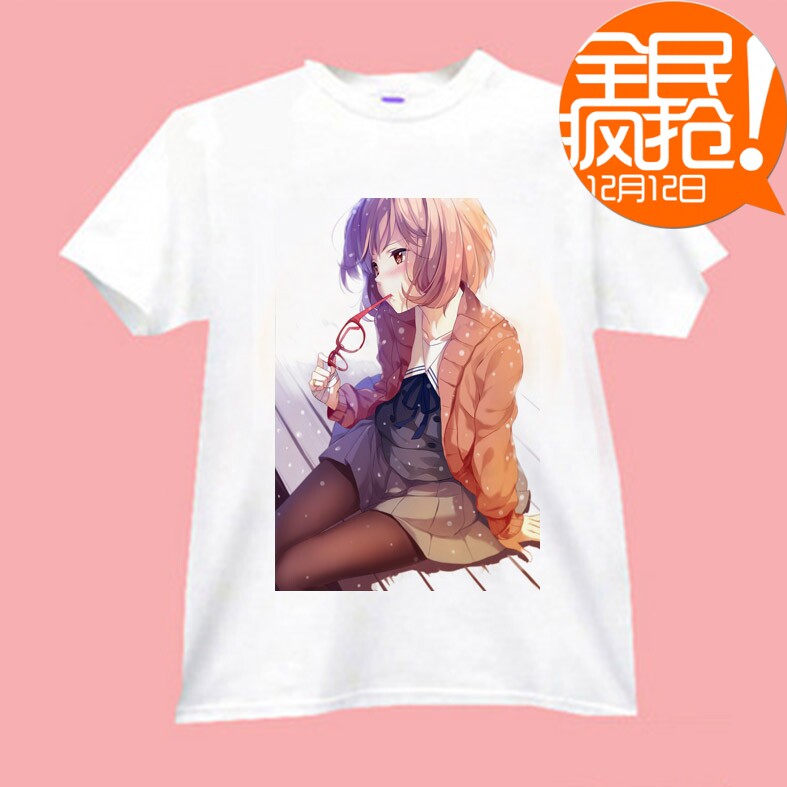 DIY境界彼方动漫衣服周边的T涤纶