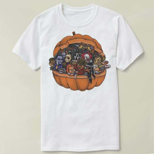 Pennywise Freddy Jason Myers  Chain saw弗莱迪杰森T-Shirt T恤