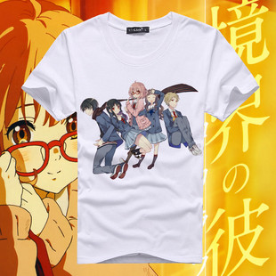 境界的彼方 栗山未来 神原秋人短袖名濑美月博臣 新堂爱全家福T恤