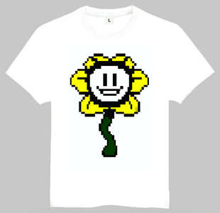 短袖 欧美潮流T恤 shirt Sunflower 白色 T恤 向日葵