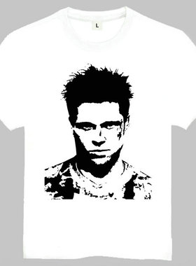 Fight club T-shirt 搏击俱乐部 T恤 欧美潮流T恤 Brad Pitt