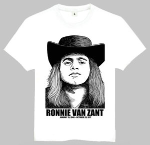 Ronnie Van Zant T-shirt 名人T恤 Ronnie Van Zant T恤 潮流T恤