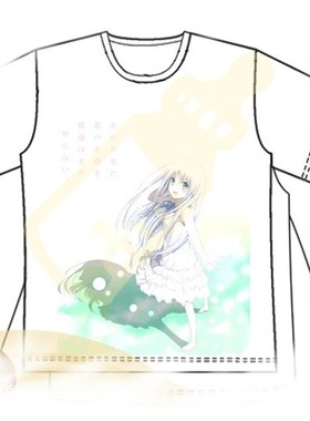 我们仍未知道花名 本间芽衣子 面麻 动漫T恤短袖 tee 19