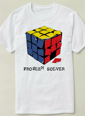 Problem Solver Rubiks cube 魔方 DIY Tee T-Shirt T恤 半袖