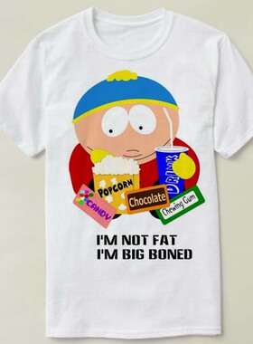 South park cartman big boned南方公园  成人Tee T-Shirt T恤