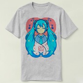 米库 个性 vocaloid 衣服 Miku 定制 hatsune Shirt T恤