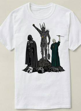 Lord Voldemort Sauron Darth Vader  Shirt圆领半袖定制T恤成人