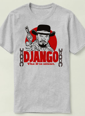 Django Unchained被解放的姜戈quentin Shirt圆领半袖定制T恤成人