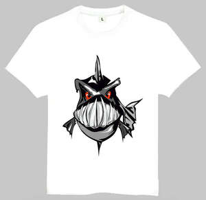 Shark T-shirt 鲨鱼 印花 T恤 欧美潮流T恤 衣服印花T恤
