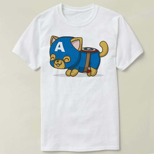 cutecatcaptainrogers定制文化衫DIYT-ShirtT恤衣服