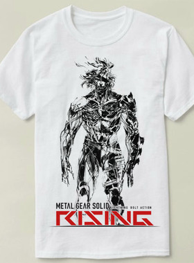 raiden MGS Metal Gear Solid rising 合金装备Shirt半袖定制T恤