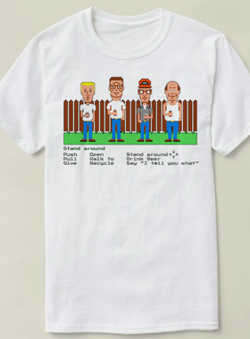 King of  Hill 一家之主 Bobby Hill鲍比希尔Mansion T-Shirt T恤