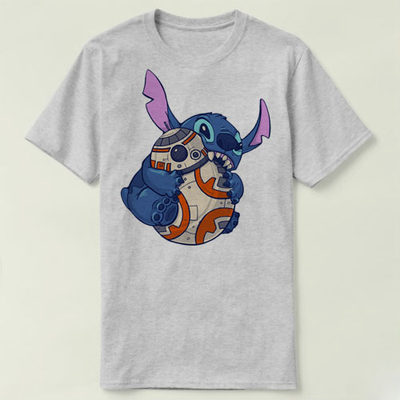 Force Awakens STAR WARS  Toy stitch 史迪奇 BB8  T-Shirt T恤