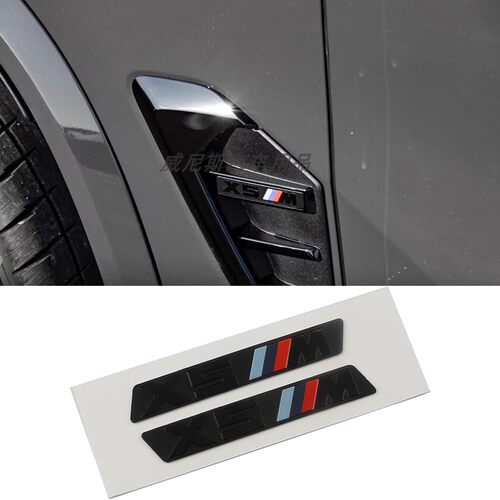 适用于宝马 X5M车标 铝材质叶子板侧腮徽标 宝马进口改装升级标志