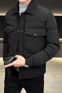 2024白鸭绒羽绒服男青年潮牌防风保暖时尚百搭外套6685P160图片