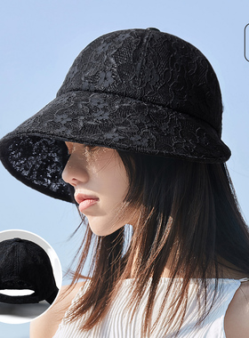 渔夫帽宏达盆帽遮脸镂空防晒透气