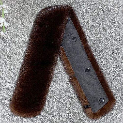 精品整皮立领水貂獭兔毛领子通用