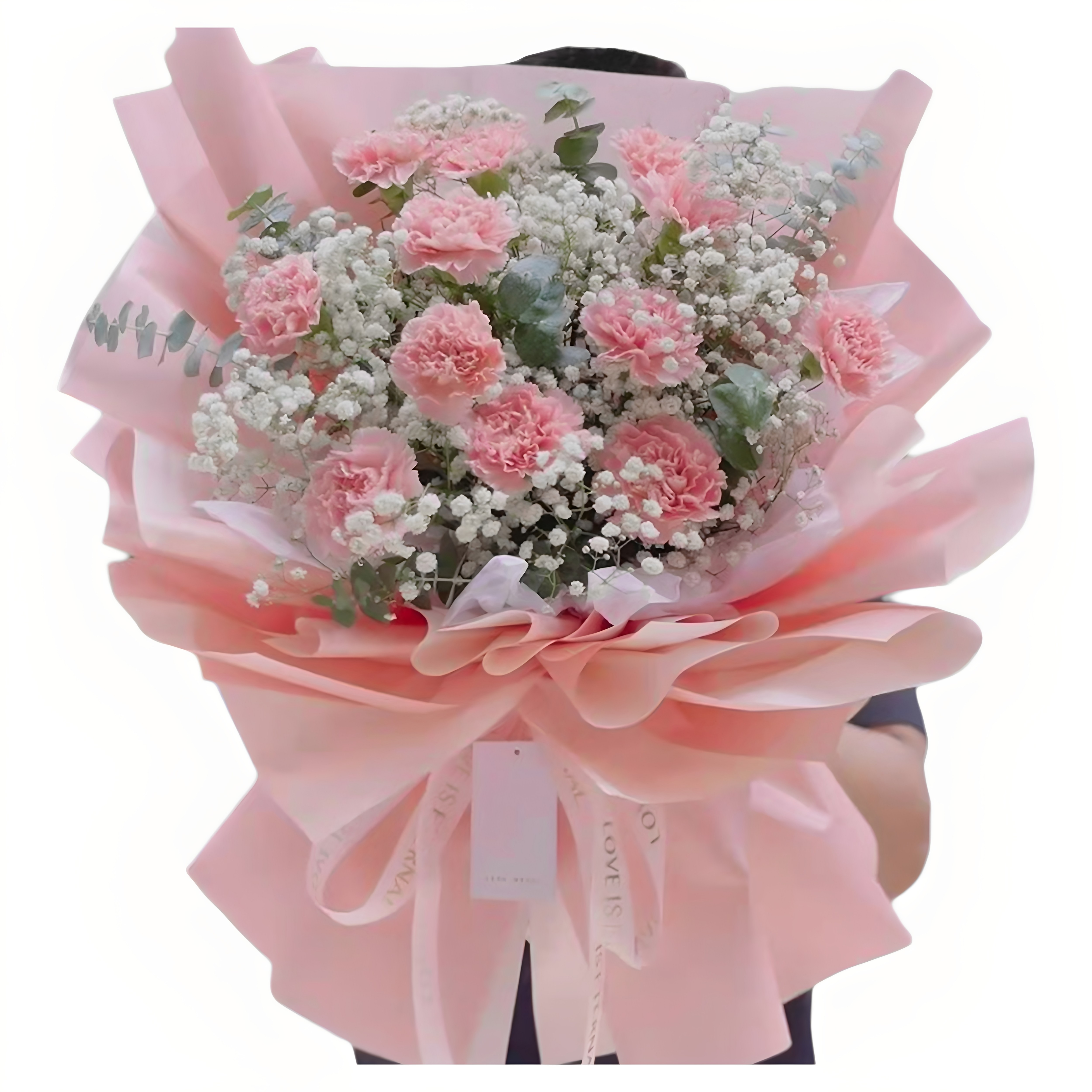 姐姐19朵粉康乃馨鲜花束江西赣州景德镇萍乡新余鹰潭同城配送妈妈