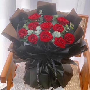 爱人19朵红玫瑰鲜花束明溪清流宁化大田尤溪县泰宁建宁店同城速递
