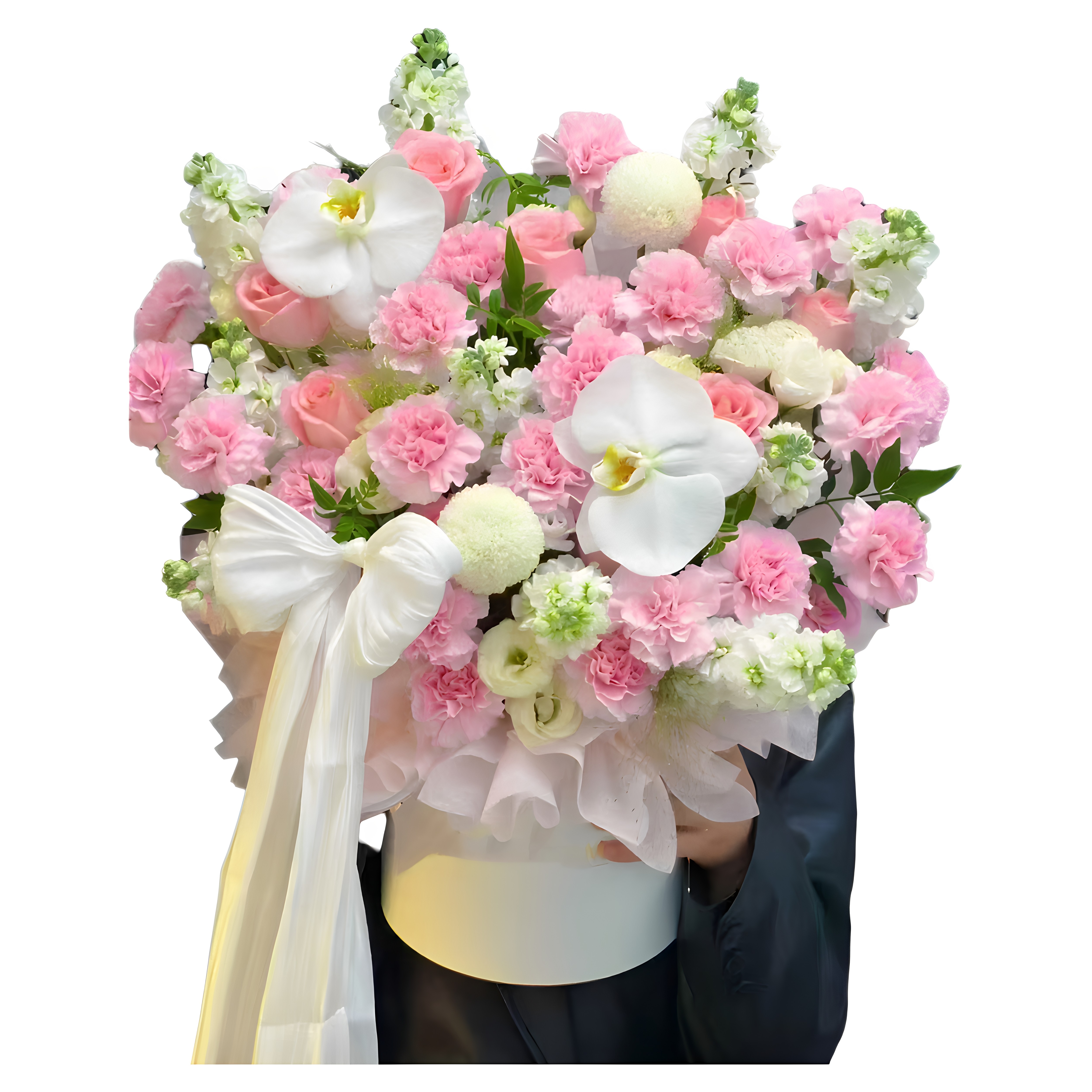 母亲生日抱抱桶混搭鲜花束重庆巴南长寿江津合川永川南川同城配送